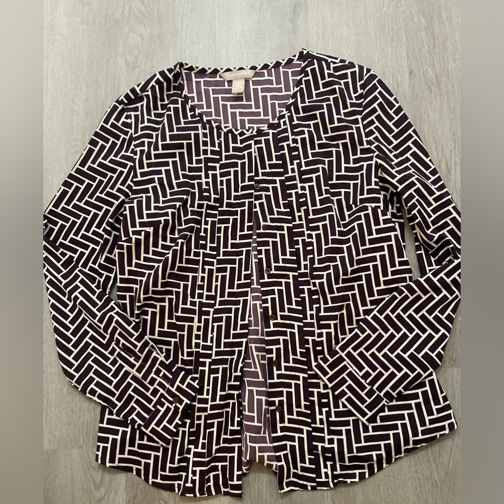 Banana republic silky button up